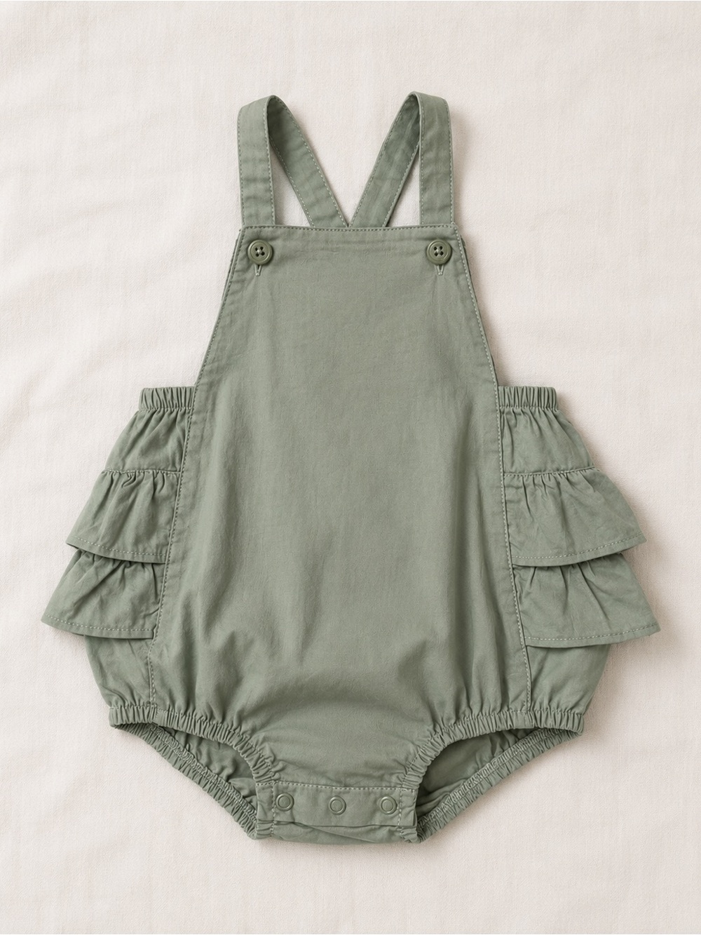 Carter’s Baby/Toddler Ruffle Romper - Sage Green